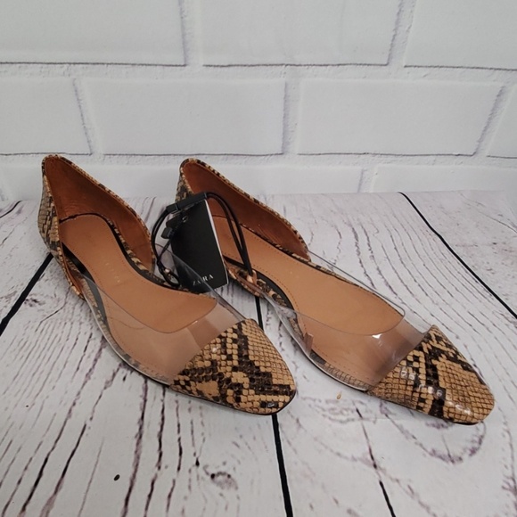 ZARA | VINYL BALLET FLATS - Picture 4 of 6